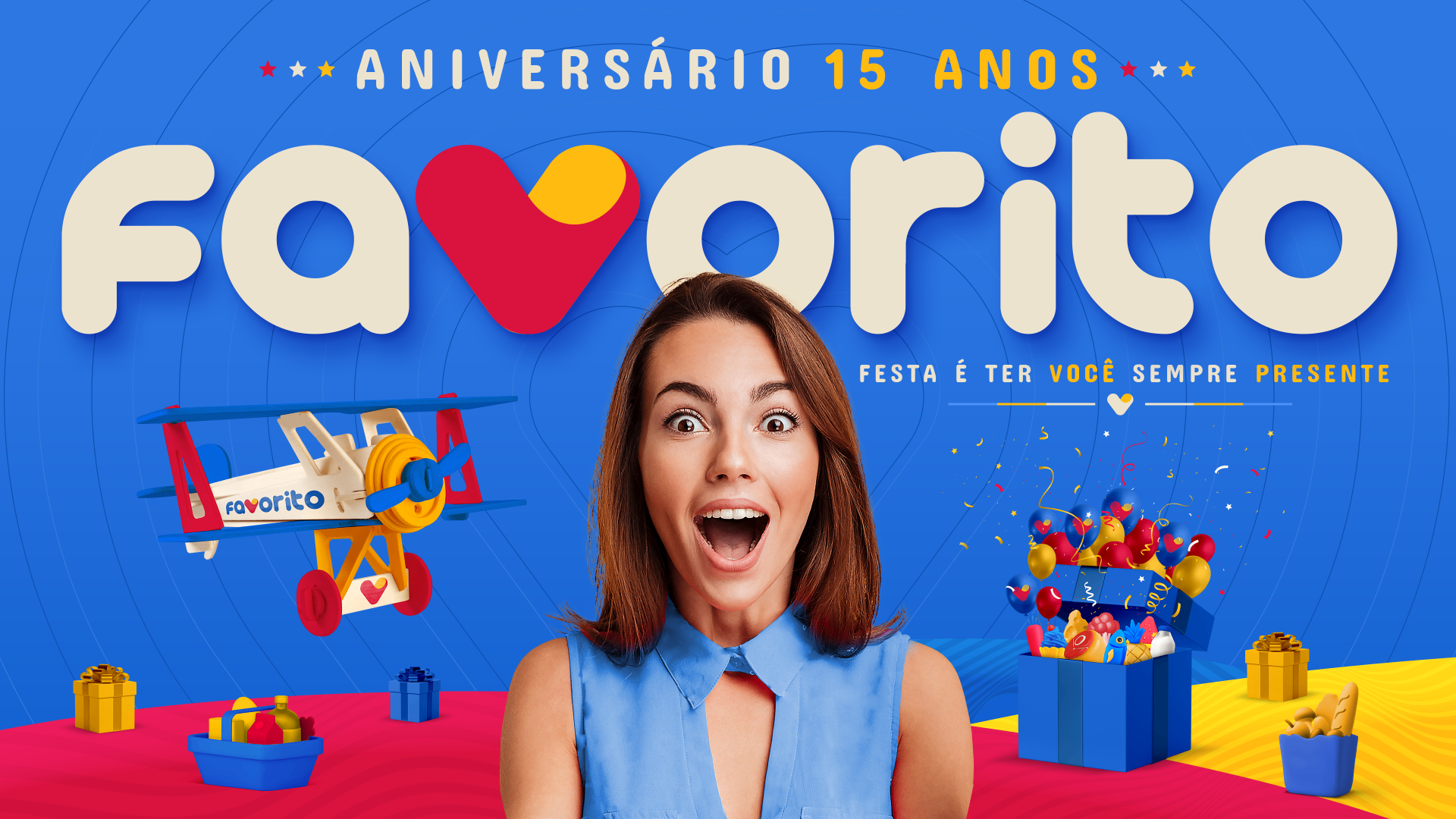 Favorito Supermercados — Aniversário de 15 anos